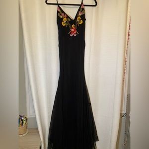 Black Floral Betsy Johnson Dress